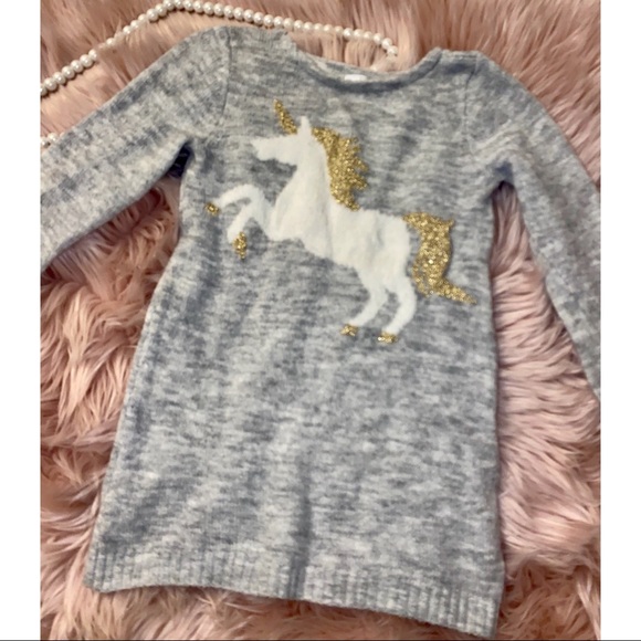 Nwt Carters Fuzzy Glitter Unicorn 